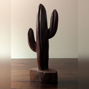 Wood Cactus Southwestern Folk Art